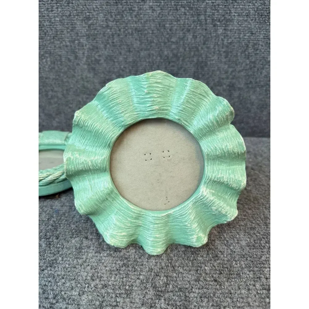 Azzure Home Mint Green Photo Frames Lot of 2 Tabletop Easel Back Used